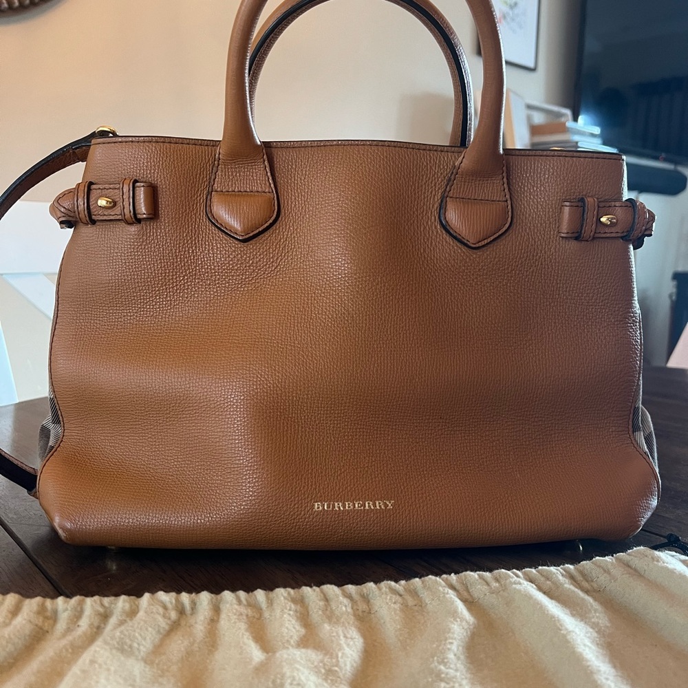 Burberry Tan Banner Tote